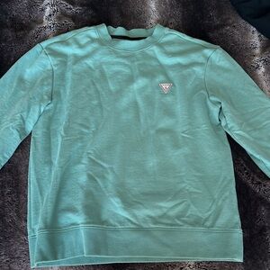 Guess Men's Light Green Crewneck Sweater